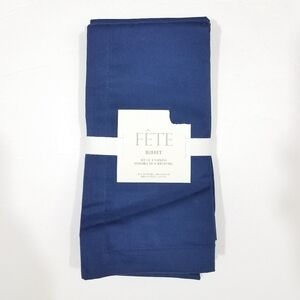 Fete Navy Cotton Buffet Napkins NWT